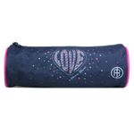 Trousse ronde Poivre Blanc - 1 compartiment - bleu - Bagtrotter