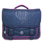 Cartable Poivre Blanc 38 cm - 2 compartiments - bleu - Bagtrotter