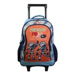 Sac à dos à roulettes Poivre Blanc - 2 compartiments - orange - Bagtrotter