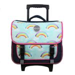 Cartable à roulettes Phileas 38 cm - 2 compartiments - arc-en-ciel - Bagtrotter