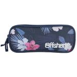 Trousse rectangulaire Offshore - 2 compartiments - bleu marine et imprimé - Bagtrotter