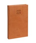 Agenda Lucca 16 mois - 1 jour par page - 13 x 21 cm - brun - Brepols