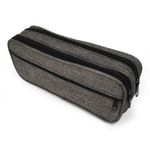 Trousse 2 compartiments - gris - Brepols