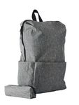 Sac à dos et trousse recyclé - 1 compartiment - gris - Brepols
