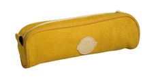 Trousse Velvet ovale velours - 1 compartiment - jaune - Carpentras