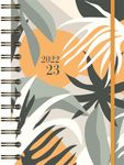Agenda à spirale Floral kaki - 1 jour par page - Bouchut