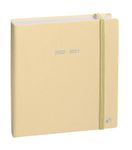 Agenda à élastique Pastel - 1 jour par page - 16 mois - 16 x 16 cm - vanille - Quo Vadis