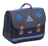 Cartable Poids Plume Confettis - 38 cm - 2 compartiments - noir - Kid'Abord