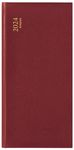 Agenda de poche à l'horizontale Lima Breprint - 1 semaine sur 2 pages - 8 x 16 cm - bordeaux - Brepols