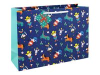 Clairefontaine Héros de mon enfance - Sac cadeau - 37,3 cm x 11,8 cm x 27,5 cm - bleu