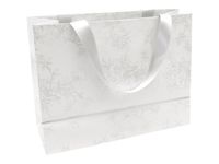 Clairefontaine Premium - Sac cadeau - 32 cm x 13 cm x 25 cm - arabesque blanc