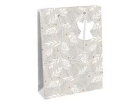 Clairefontaine - Sac cadeau - 26,5 cm x 14 cm x 33 cm - lin/blanc