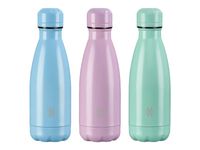 Aqua Pastel - Gourde Bouteille isotherme 350 ml - double paroi - disponible dans différentes couleurs - Viquel