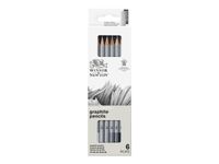 Winsor & Newton Studio Collection - pack de 6 crayons - 2B, 2H, 4B, 6B, 8B, HB