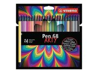 STABILO Pen 68 ARTY - 24 Feutres - couleurs assorties