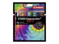 STABILO Aquacolor Arty - 24 Crayons de couleur aquarellables