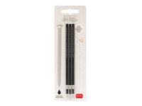 Legami - Pack de 3 recharges pour stylo à encore gel - noir