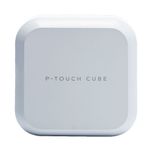Brother PT-P710BTH P-Touch Cube plus - Étiqueteuse - imprimante d'étiquettes - rechargeable Bluetooth - Blanche