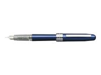 Platinum Plaisir - Stylo plume pointe moyenne - bleu