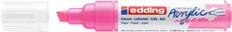 Edding - Marqueur Acrylique e-5000 Rose Fluo Mat - Pointe Large Biseautée 5-10 mm