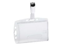 Durable Hartbox - Porte-badge - pour 54 x 87 mm - transparent