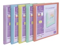 Exacompta Kreacover Pastel - Classeur 4 anneaux personnalisable - Dos 20 mm - A4 - pour 140 feuilles - disponible dans différentes couleurs