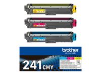 Brother TN241 - Pack de 3 - cyan, magenta, jaune - cartouche laser d'origine