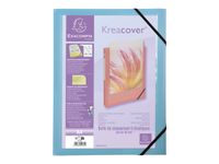 Exacompta Kreacover Pastel - Boîte de classement personnalisable - dos 40 mm - disponible dans différentes couleurs pastels