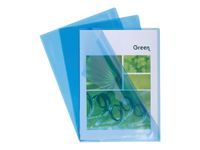 Exacompta - 100 Pochettes coin - A4 - 13/100 - bleu