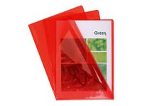 Exacompta - 100 Pochettes coin - A4 - 13/100 - rouge