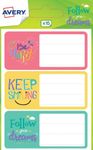 Avery - 15 Étiquettes scolaires texte fun - 76 x 34 mm