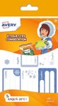 Avery - 18 Étiquettes congélations - 6,3 x 3,3 cm - Bleu