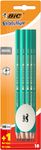 BIC EVOLUTION 650 - Pack de 10 Crayons à papier HB + gomme