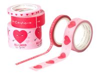 Legami Cœur - Pack de 5 rubans adhésifs en papier