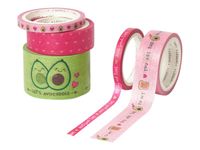 Legami Avocat - Pack de 5 rubans adhésifs en papier