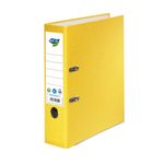 Bureau Vallée Recyclé - Classeur à levier recyclé - Dos 80 mm - A4 - pour 600 feuilles - jaune
