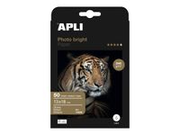 APLI Photo Bright - papier photo - brillant - 50 feuille(s) - 130 x 180 mm - 240 g/m²