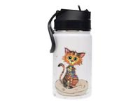 Kiub Kook - Gourde avec paille - 350 ml - chat mignon