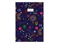 Kiub - Carnet de notes A5 - bonne étoile motifs bleu