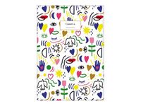 Kiub Ma Bonne Étoile - Carnet de notes A5 - motifs blancs