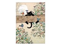 Kiub Bug Art - Carnet de notes 10 x 15 cm - chaton/branche