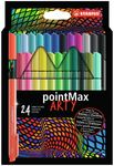 STABILO pointMax ARTY - 24 Feutres de coloriage - pointe moyenne - couleurs assorties