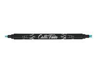 Online Calli Twin - Stylo pinceau à double embout - feutre de calligraphie - vert menthe