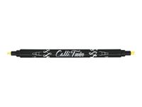 Online Calli Twin - Stylo pinceau à double embout - feutre de calligraphie - vanille