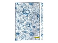 Online - Bullet journal A5 - 72 pages - blue flowers