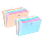 Viquel Rainbow Pastel - trieur à soufflet - 6 positions - pour A4 - disponible en différents coloris