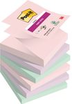 Post-it - 6 Blocs Z-Notes Super Sticky Soulful - couleurs assorties - 76 x 76 mm