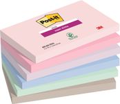 Post-it - 6 Blocs notes Super Sticky Soulful - couleurs assorties - 76 x 127 mm