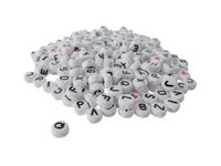 Graine Creative - sachet de 250 perles alphabet - blanc