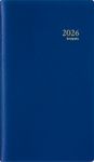 Agenda de poche Genova Breplan - 1 semaine sur 2 pages - 9 x 16 cm - bleu - Brepols